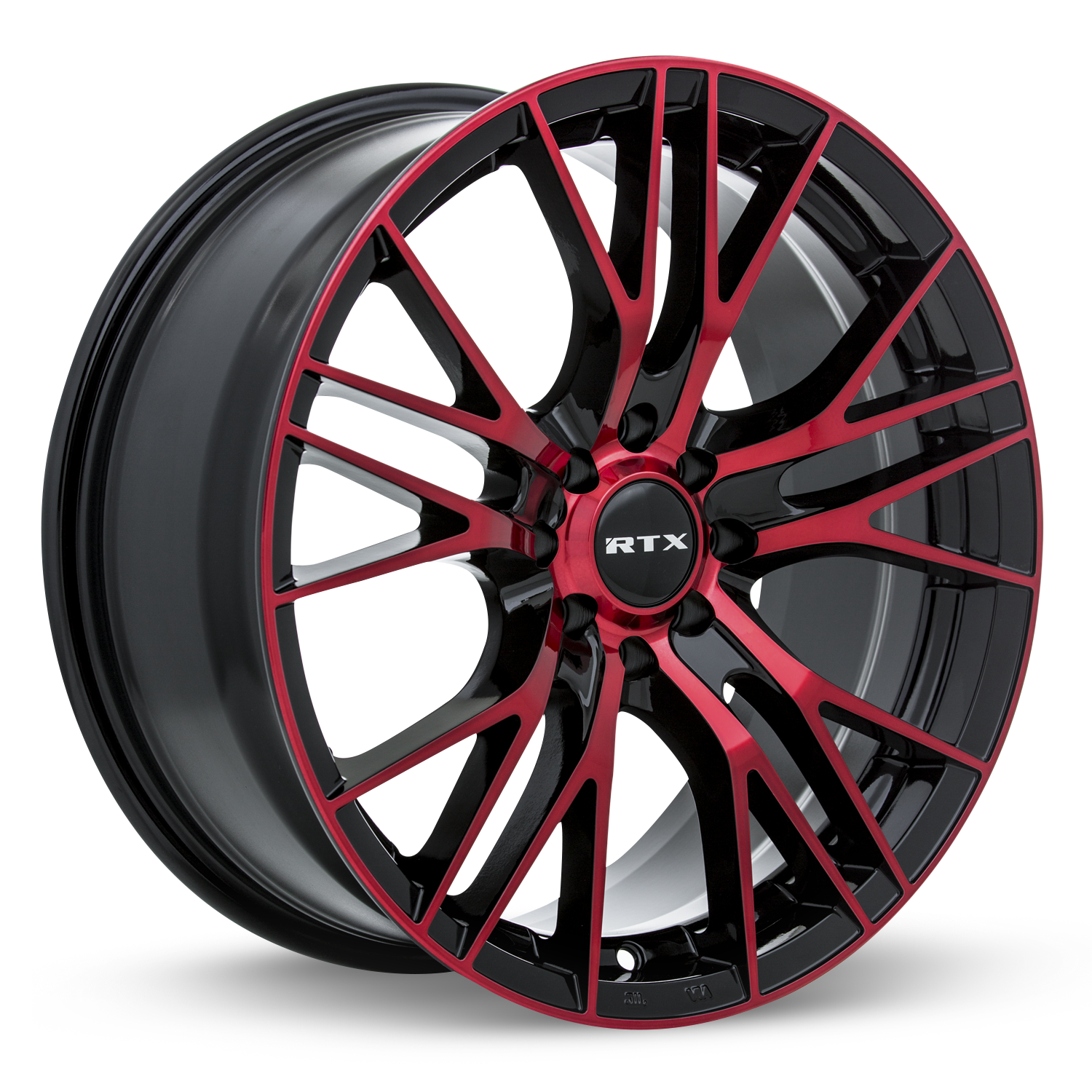 RTX® (RTX) - 082316 - Vertex - Black Machined Red - 17x7.5 5x114.3 ET40 CB73.1