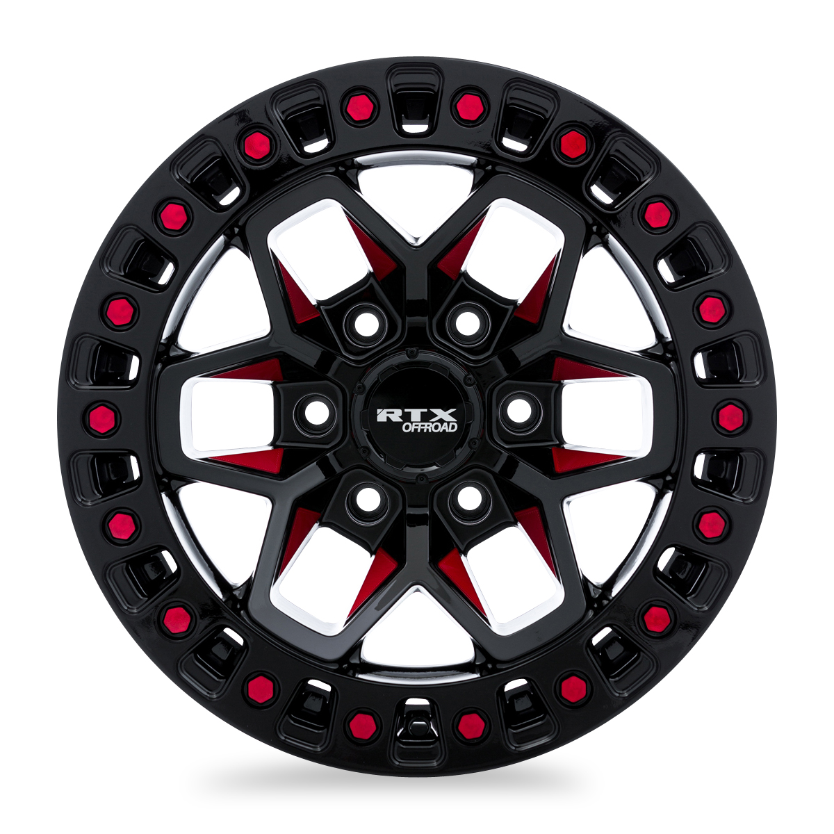 RTX® (Offroad) - 082931 - Zion - Black Milled Red - 18x9 5x127 ET-15 CB71.5 - Image 2