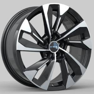 RTX® (OE) - 083551 - MZ03 - Gloss Black Machined - 17x7 5x114.3 ET40 CB67.1