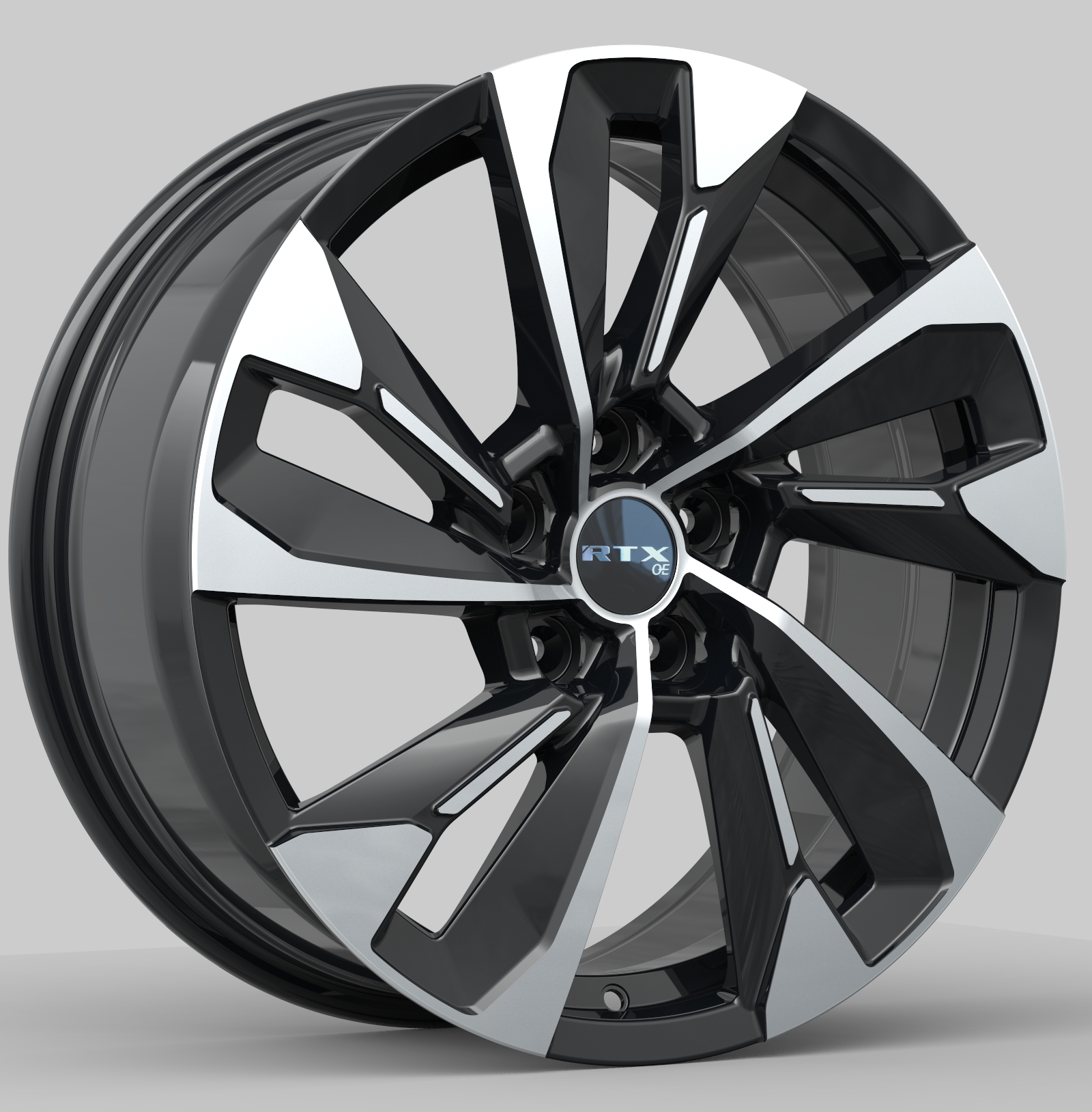 RTX® (OE) - 083551 - MZ03 - Gloss Black Machined - 17x7 5x114.3 ET40 CB67.1