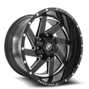 XF OFFROAD XF-205 20x10 6x135/6x139.7 -12 Gloss Black Milled